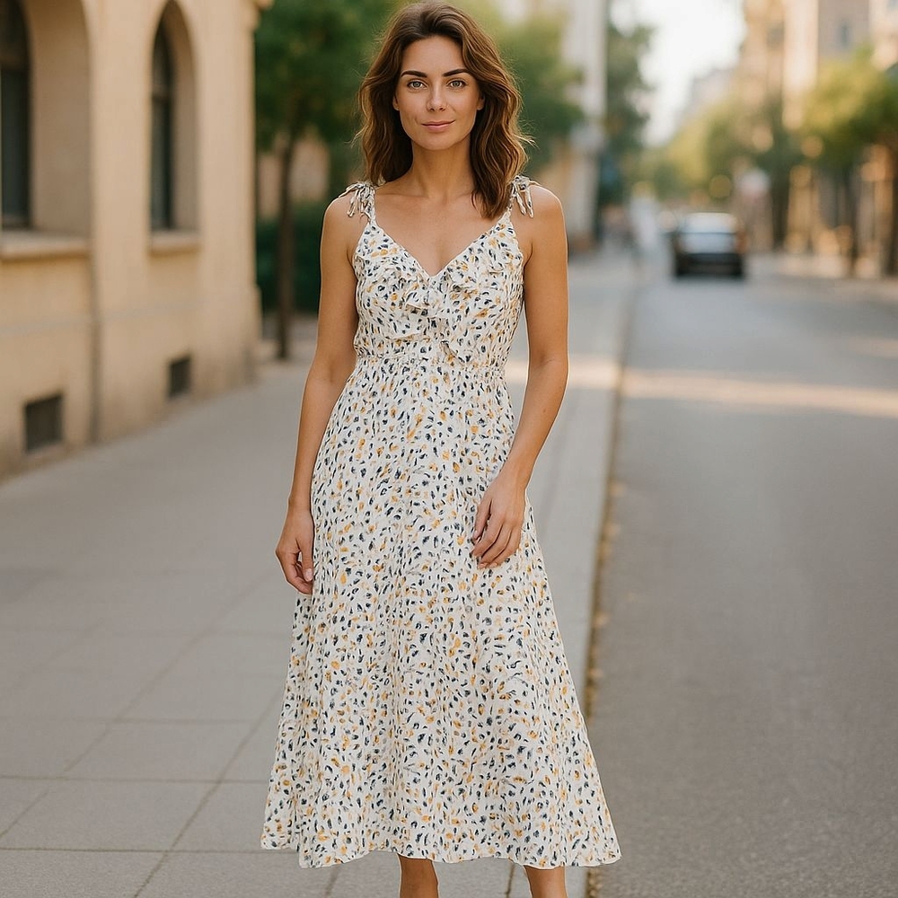 Sleeveless Spaghetti Strap Sundress